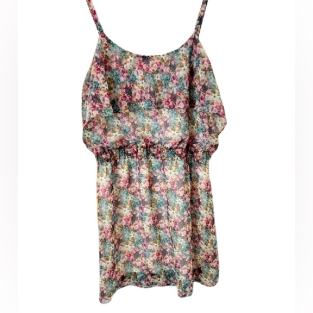 Mango MNG Strappy summer floral mini dress. Size M
